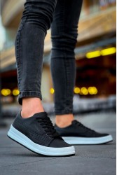 Mens Sneakers - Black White - 043