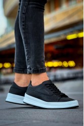 Mens Sneakers - Black White - 043