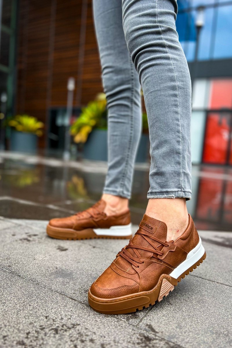 Mens Sneakers - Tan - 067