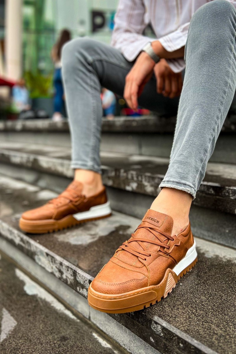 Mens Sneakers - Tan - 067