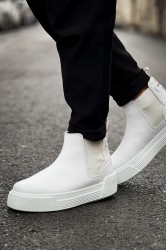 Mens Boots - White - 069