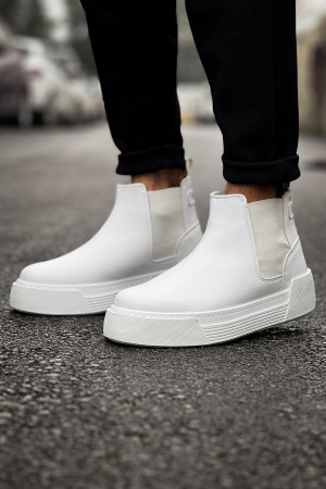 Mens Boots - White - 069