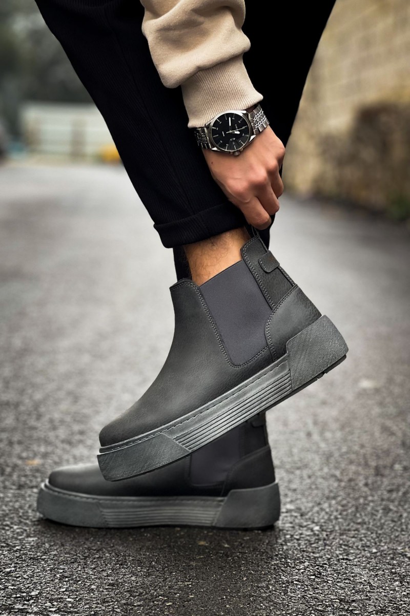Mens Boots - Anthracite - 069