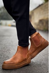 Mens Boots - Tan - 069