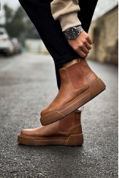 Mens Boots - Tan - 069