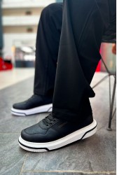 Mens Sneakers - Black White - 075
