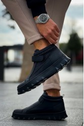 Mens High Top Sneakers - Black - 103