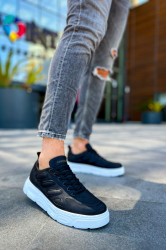 Mens Sneakers - Black White - 105