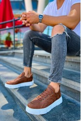 Mens Sneakers - Tan - 105