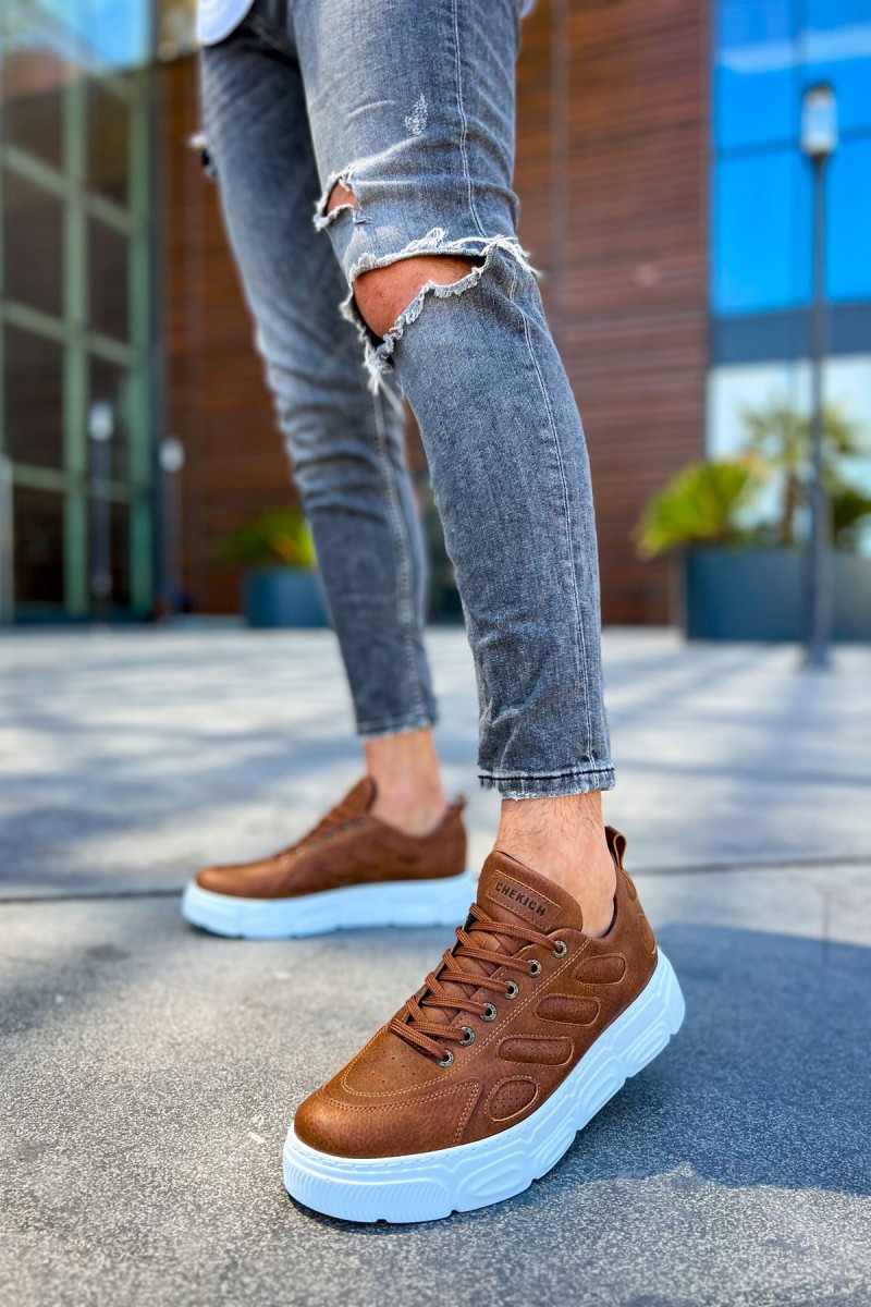 Mens Sneakers - Tan - 105