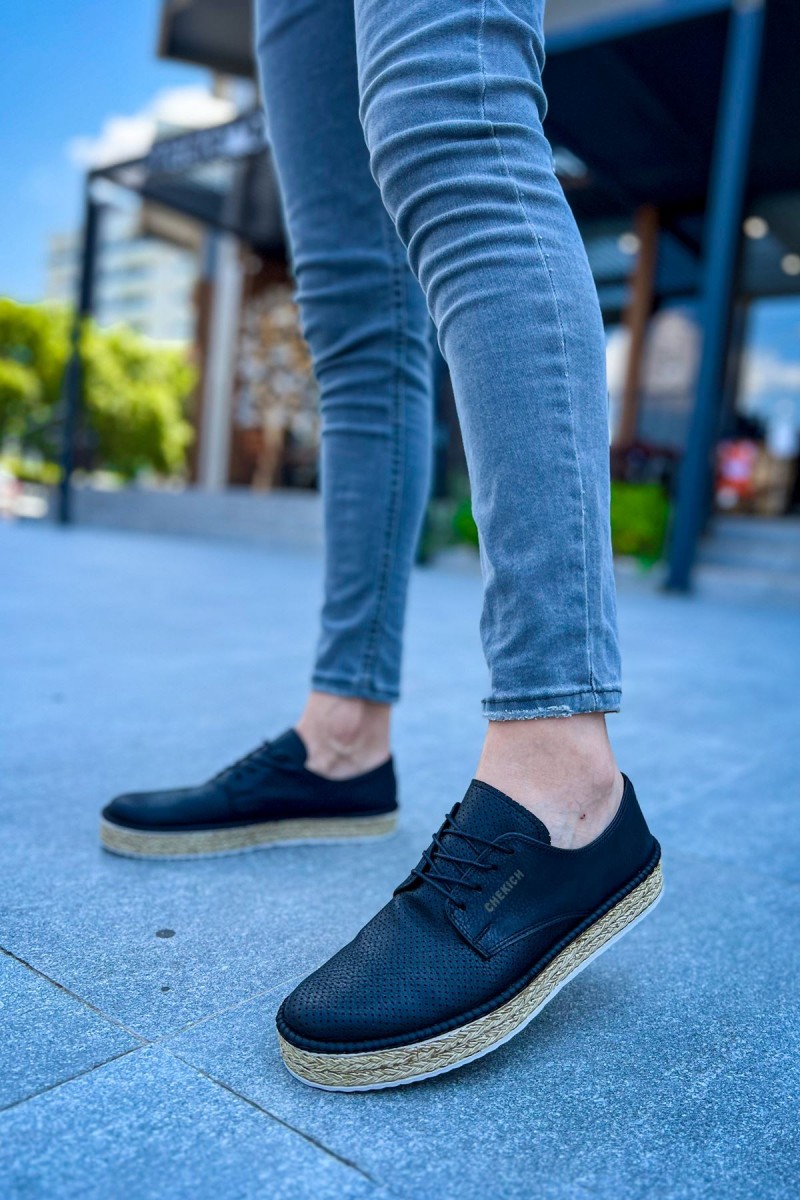 Mens Sneakers - Black White - 117