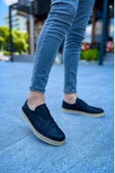 Mens Sneakers - Black White - 117