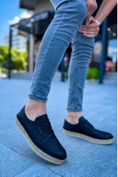 Mens Sneakers - Black White - 117