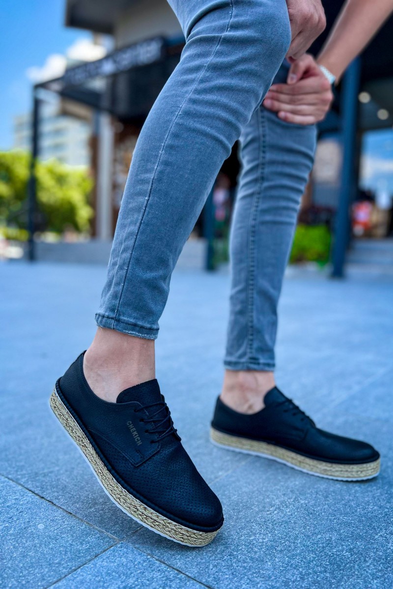 Mens Sneakers - Black White - 117