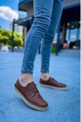 Mens Sneakers - Tan White - 117