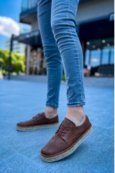 Mens Sneakers - Tan White - 117