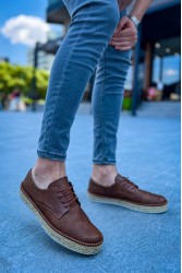 Mens Sneakers - Tan White - 117