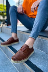 Mens Sneakers - Tan White - 117