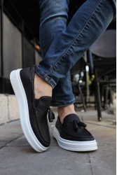 Mens Classic Shoes - Black White  - 127