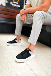 Mens Sneakers - Black White - 145