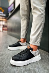 Mens Sneakers - Black White - 145