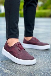 Mens Sneakers - Claret Red - 149