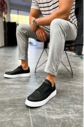 Mens Sneakers - Black White - 153