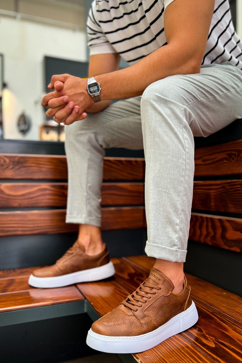 Mens Sneakers - Tan - 153