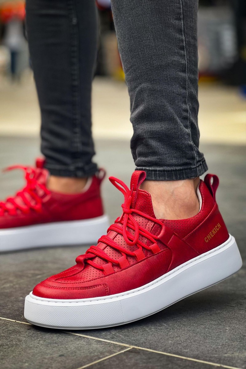 Mens Sneakers - Red - 159