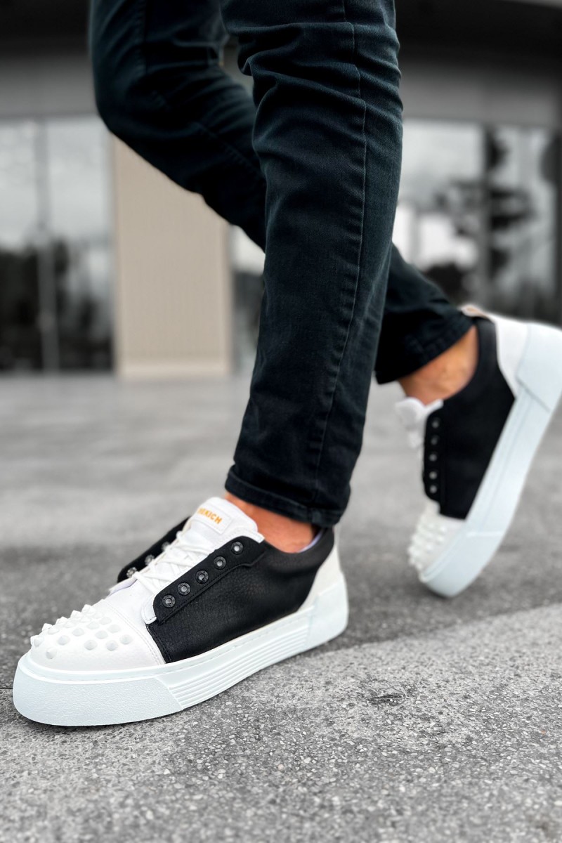 Mens Sneakers - White Black - 169