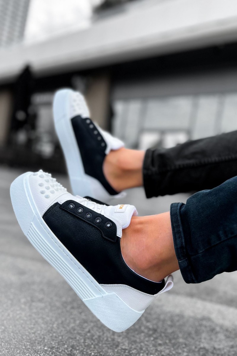 Mens Sneakers - White Black - 169