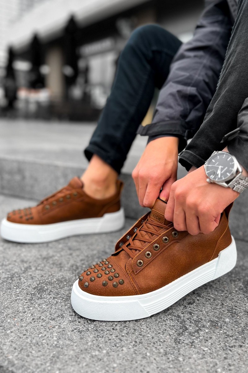 Mens Sneakers - Tan - 169