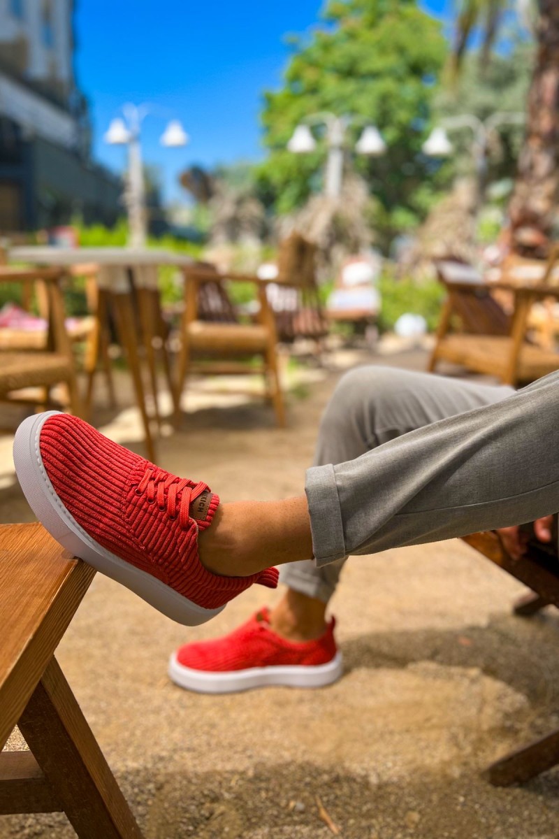 Mens Sneakers - Red - 173