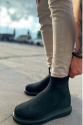 Mens High Top Sneakers - Black - 207