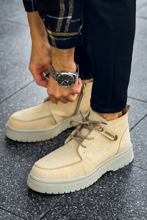 Mens Boots - Beige - 213