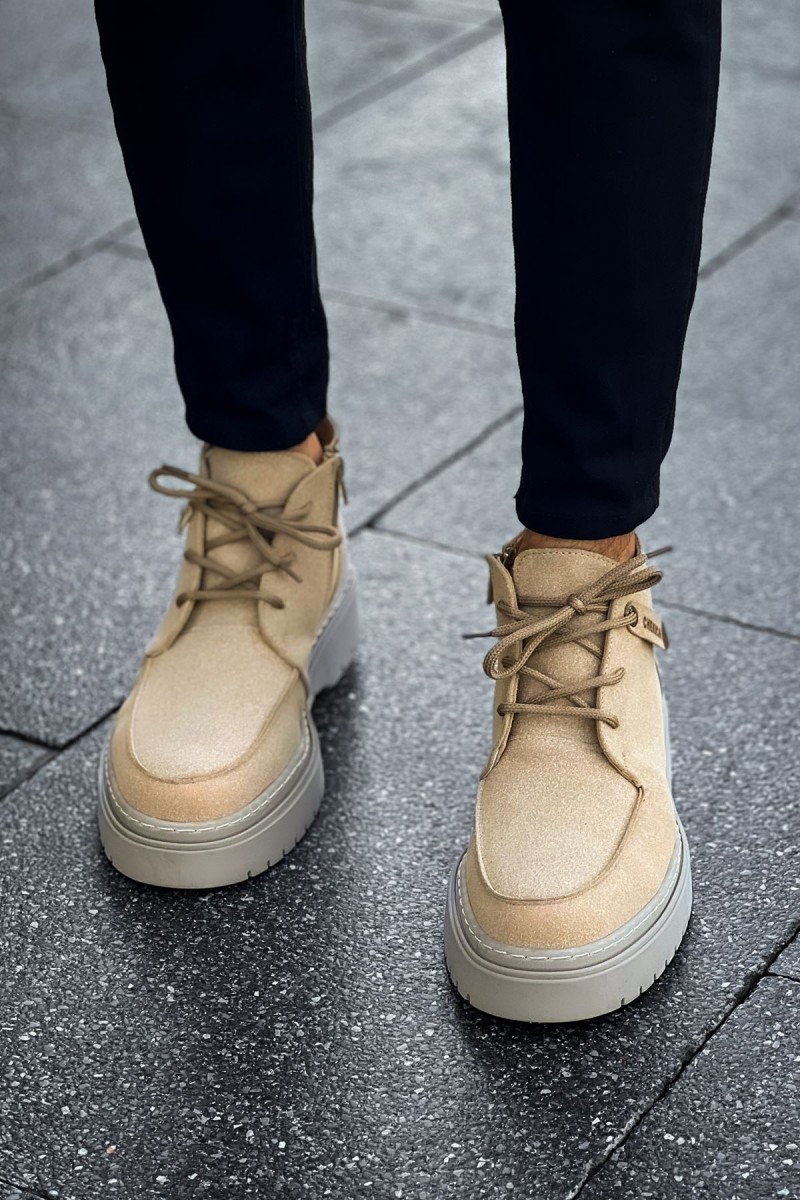 Mens Boots - Beige - 213