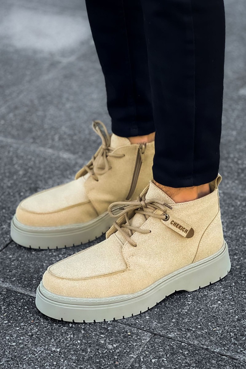 Mens Boots - Beige - 213
