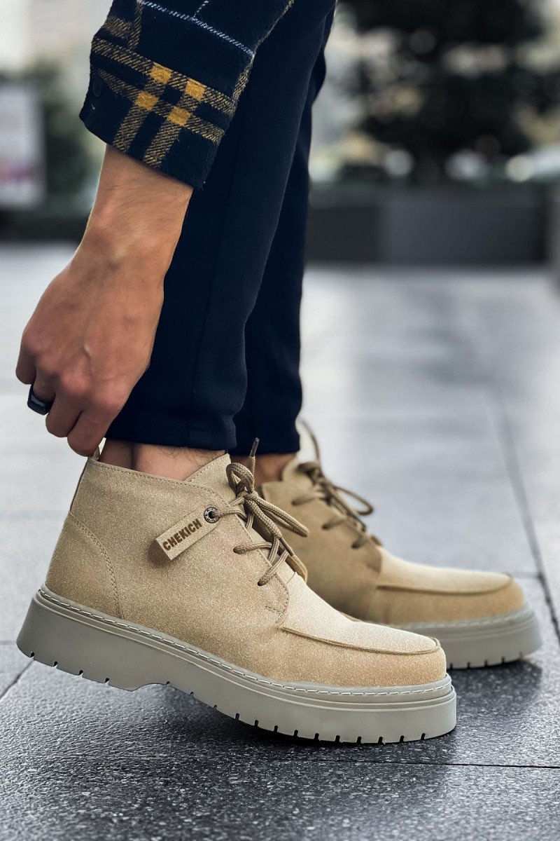 Mens Boots - Beige - 213