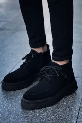 Mens Boots - Black Suede - 213