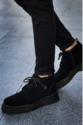 Mens Boots - Black Suede - 213