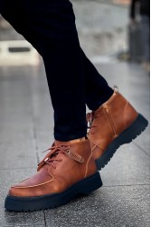 Mens Boots - Tan Black - 213