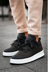 Mens Sneakers - Black White - 219