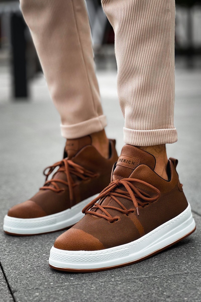Mens Sneakers - Tan - 219