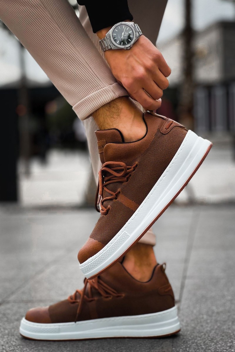 Mens Sneakers - Tan - 219