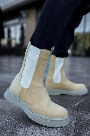 Mens Alaska Boots - Beige - 223