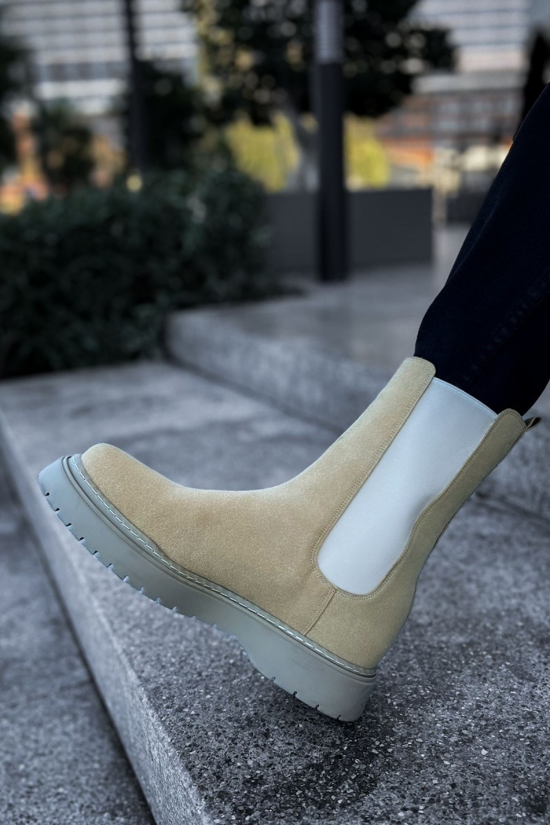 Mens Alaska Boots - Beige - 223