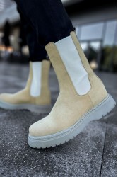 Mens Alaska Boots - Beige - 223