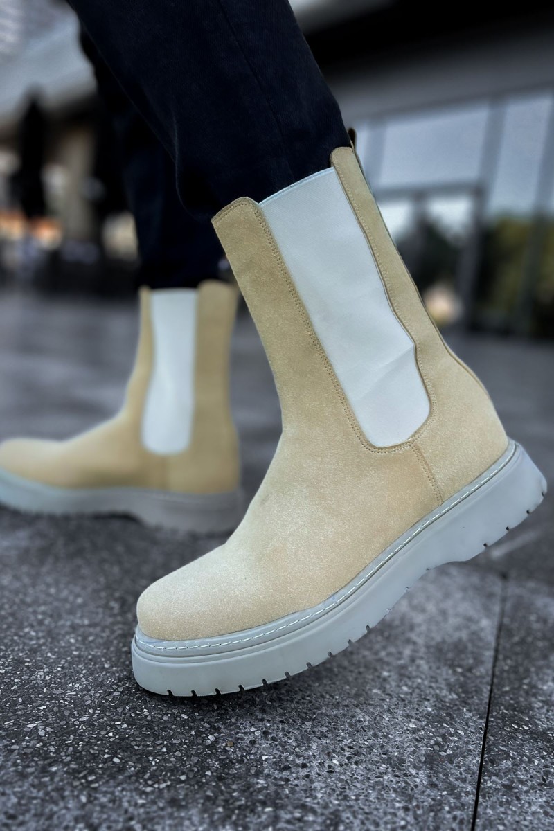 Mens Alaska Boots - Beige - 223