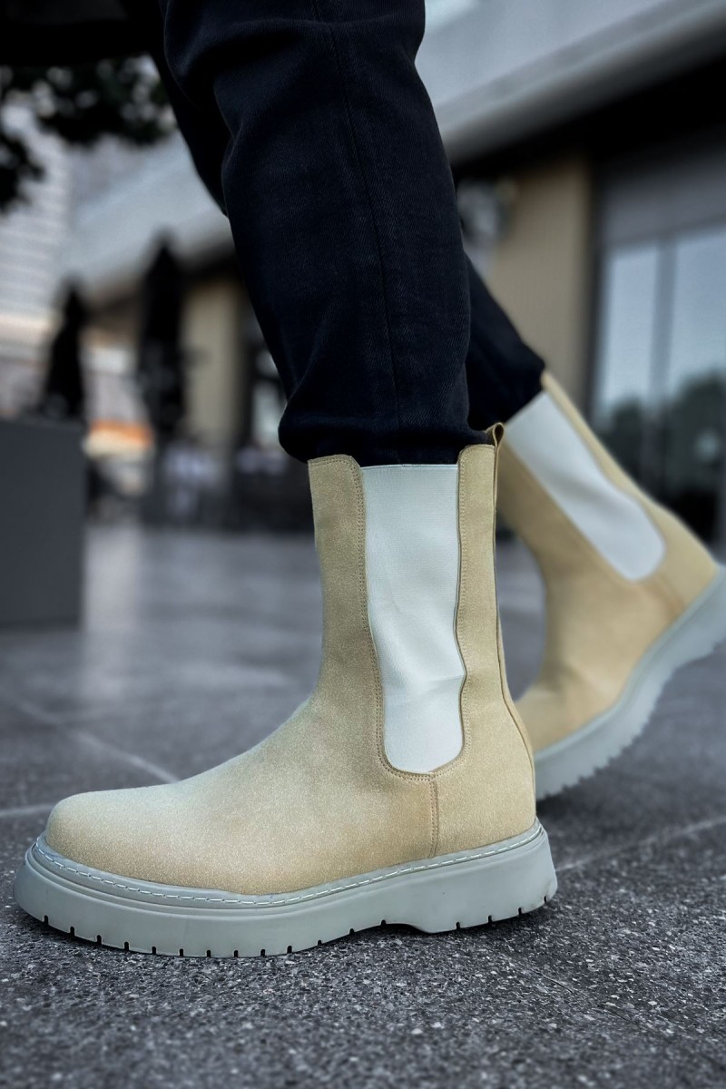 Mens Alaska Boots - Beige - 223