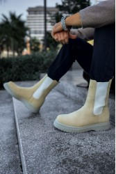 Mens Alaska Boots - Beige - 223